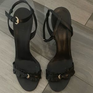 Gucci black heels 38.5
